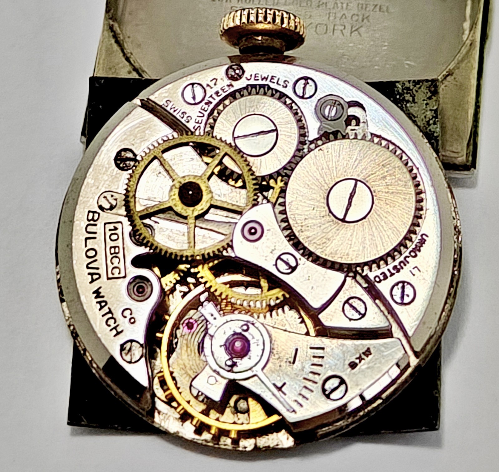 Vintage 1951 Bulova “Surgeon” Black Dial 17J Doctor’s Watch