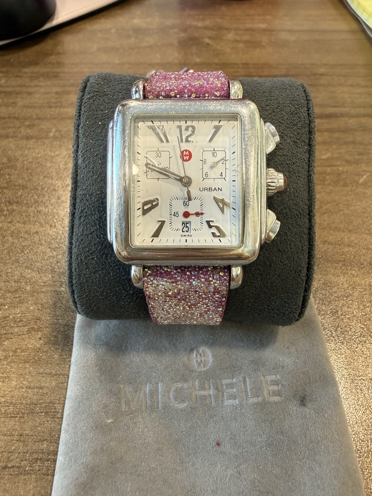 Michele Deco Stainless Steel Ladies Watch