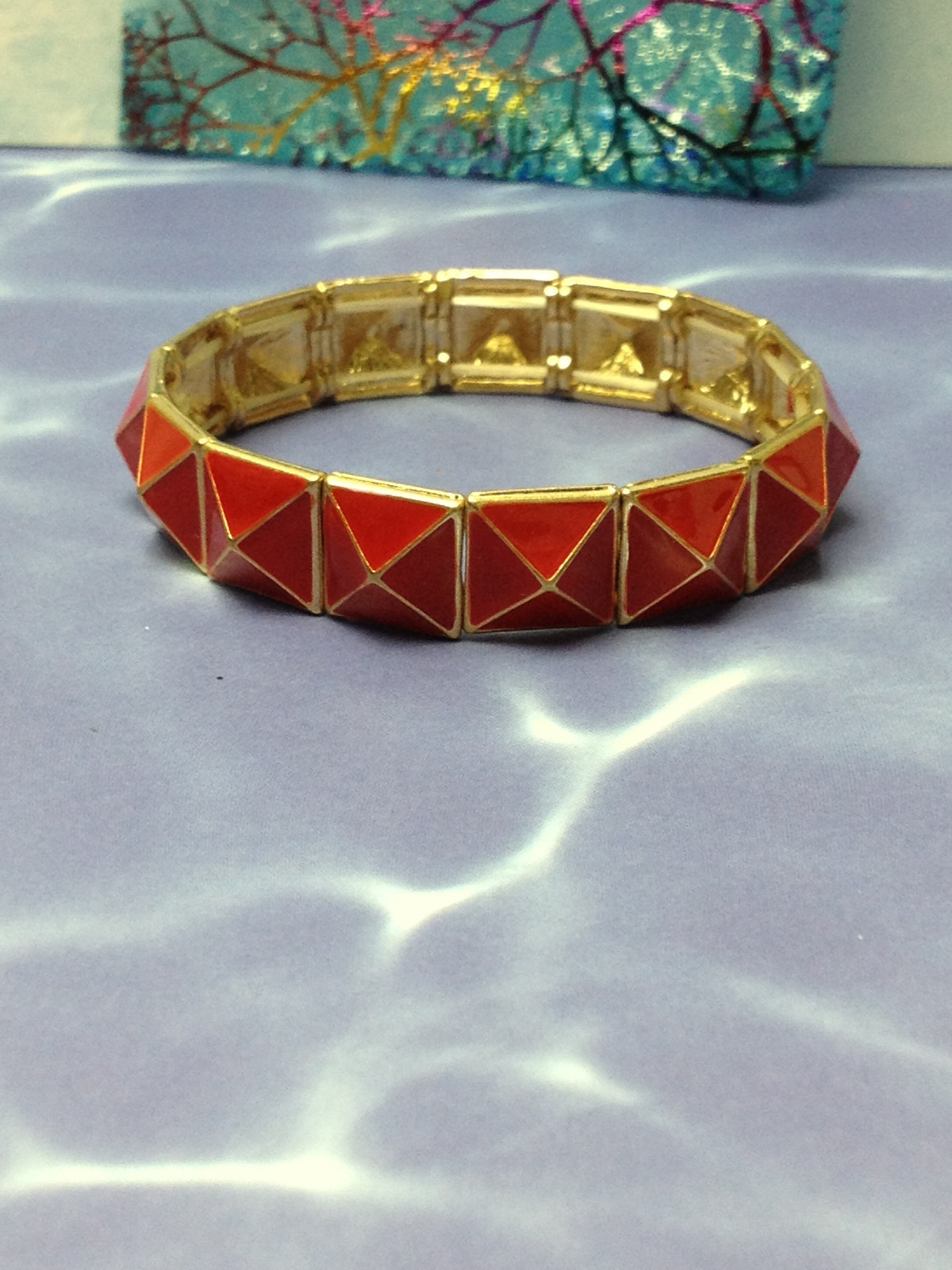 PRETTY GIRL LADY BRACELETS Blue Black Green Orange Purple Red Turquoise Yellow