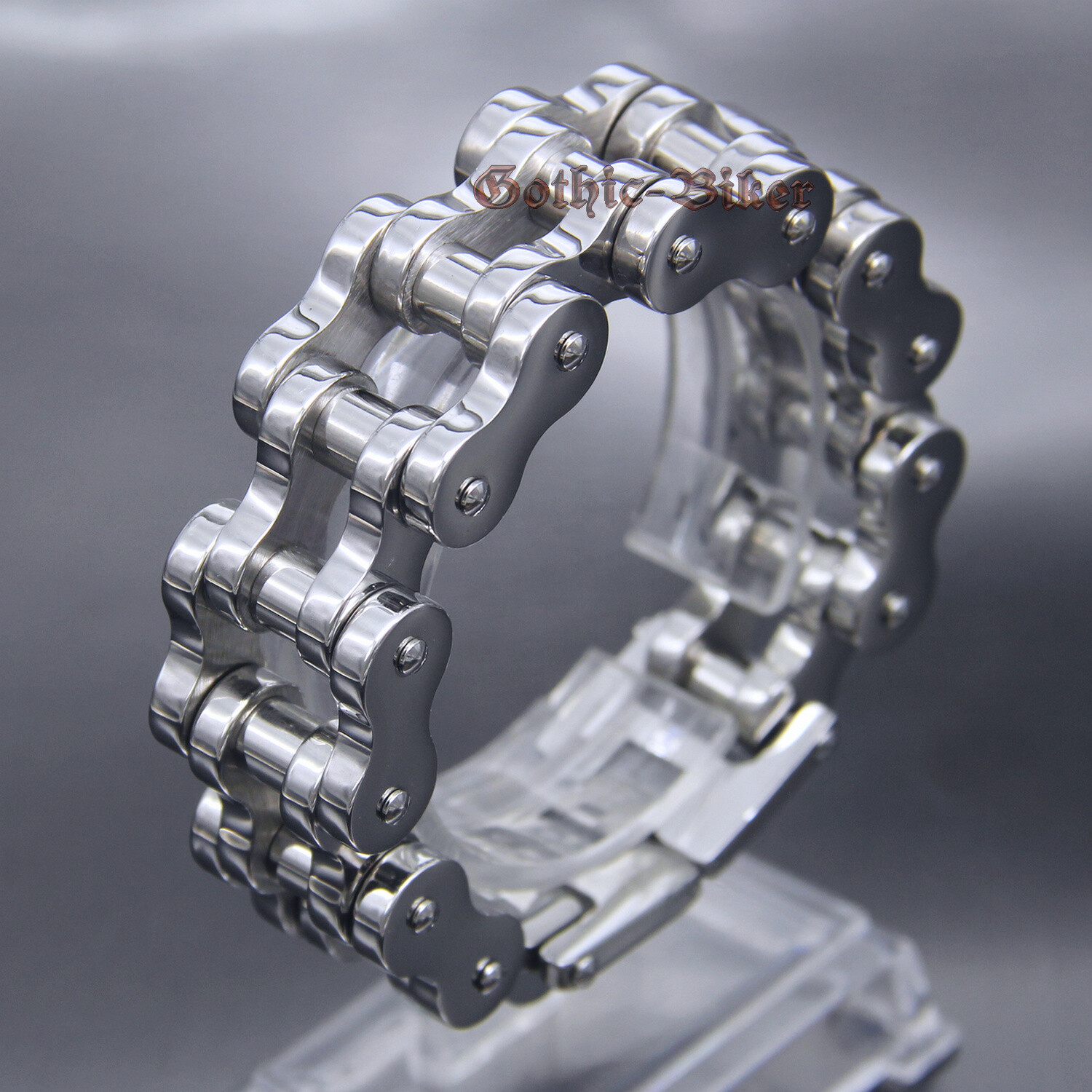 Heavy Chunky Motorcycle Bike Chain Mens Bracelet Stainless Steel Huge Biker 22mm