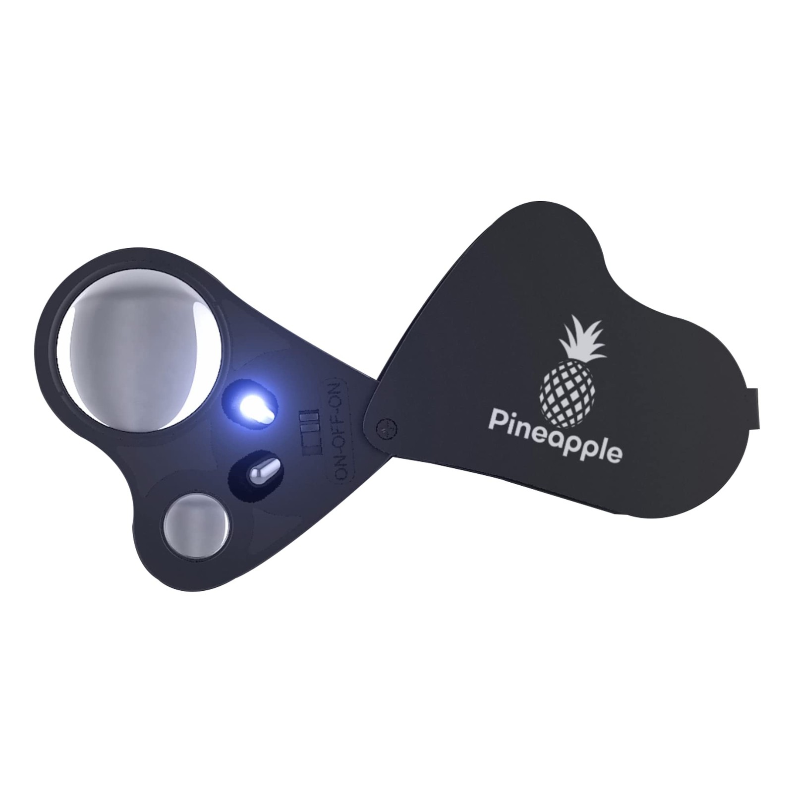 Jewelers Loupe, 2 Pack Magnifying Glass with Light, 30X 60X 90X Jewelers Loop