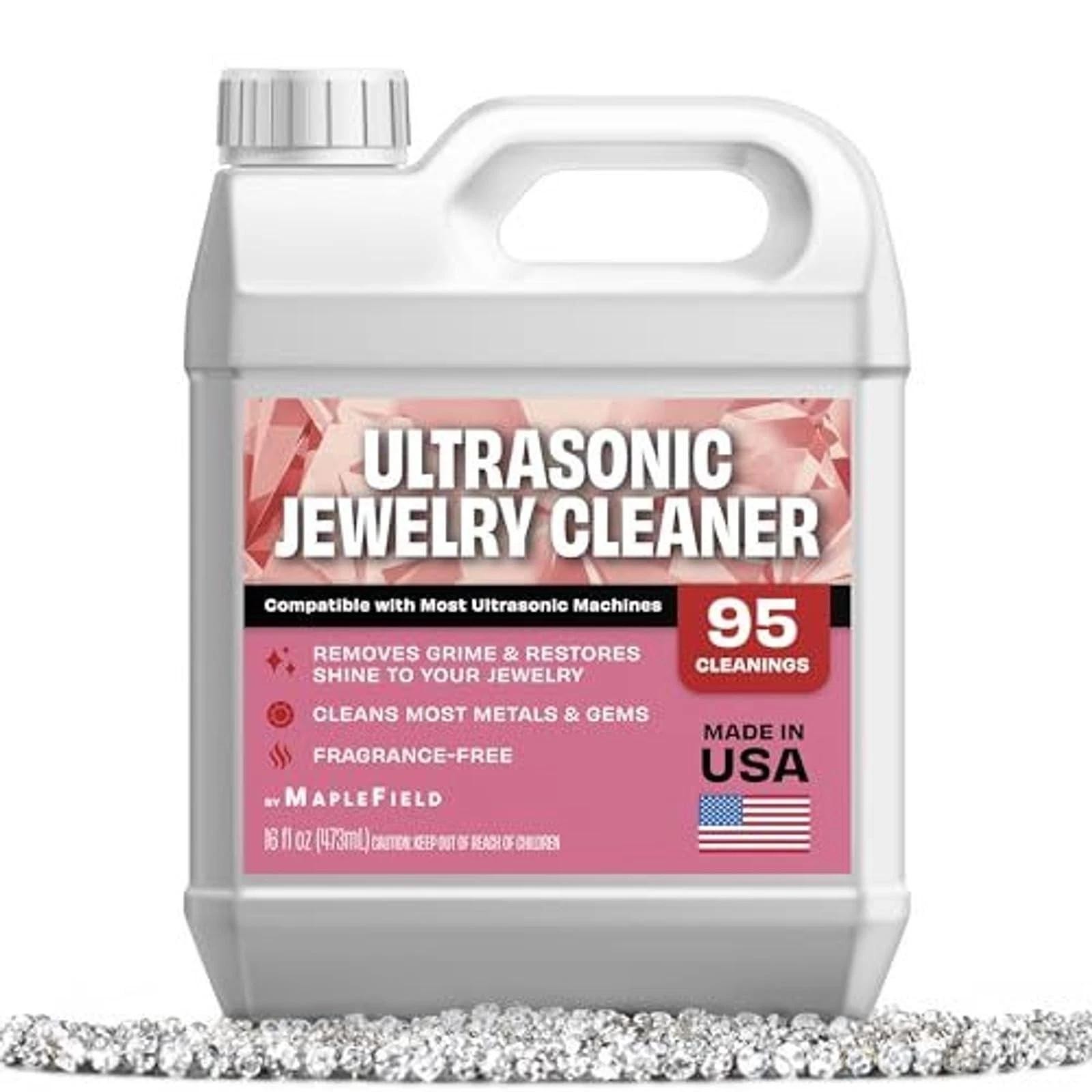 Ultrasonic Jewelry Cleaner Solution – Concentrated Formula & Ultrasonic Clean…