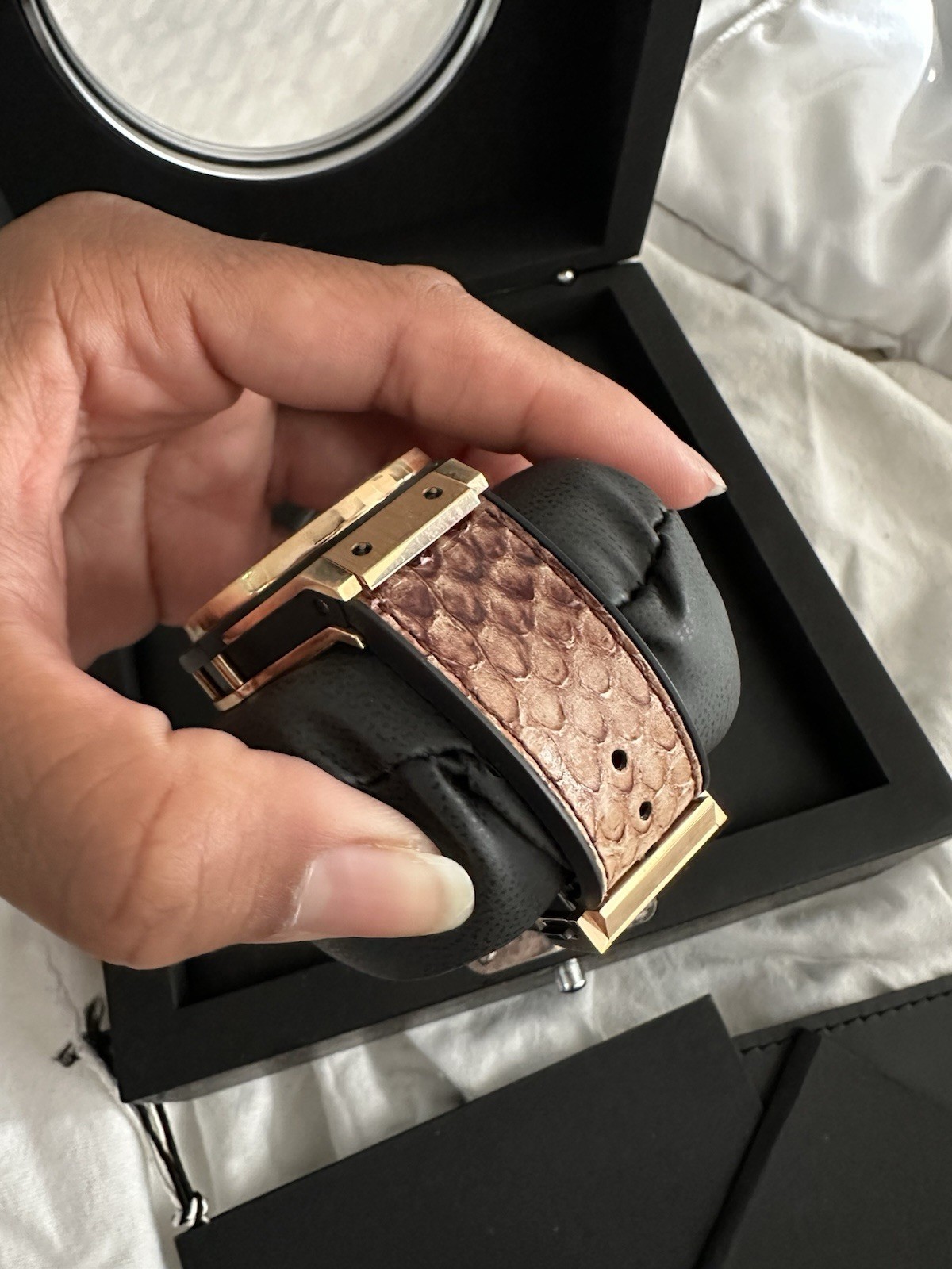 Hublot Big Bang LE 177/250 18K King Gold Diamond Python Box & Papers