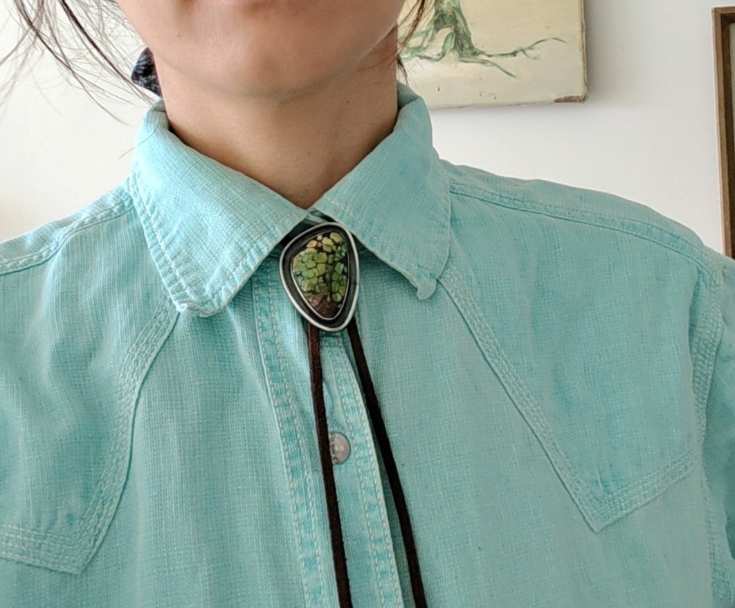 sterling silver turquoise bolo tie blue moon western cowboy necktie gift