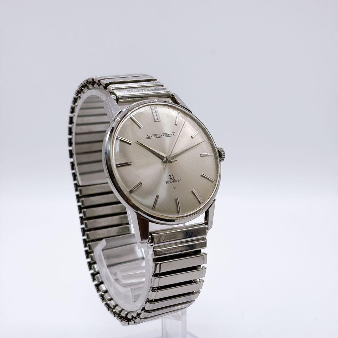 Vintage Seiko Skyliner J15006E 21J Hand-Wind Silver Dial 38mm 1960s Rare Japan