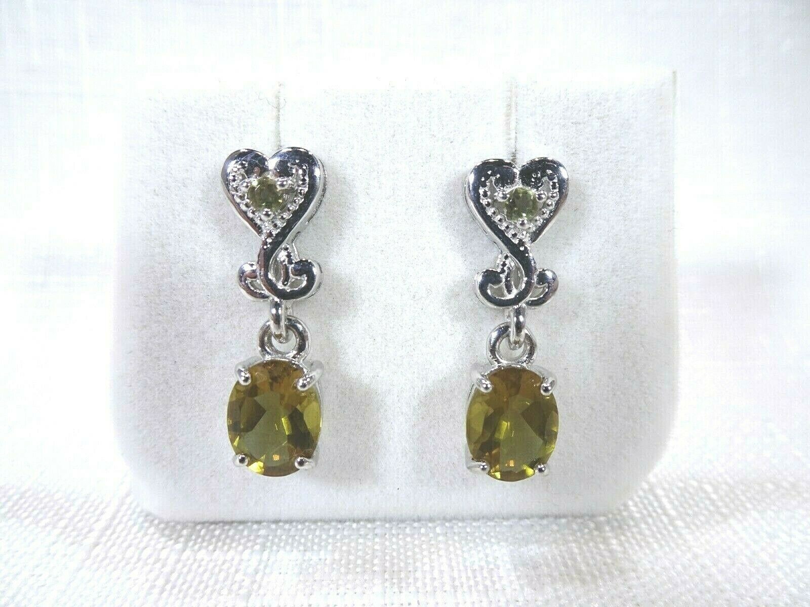3.56 ct Colour Change Diaspore Sterling Silver Victorian Style Post Earrings