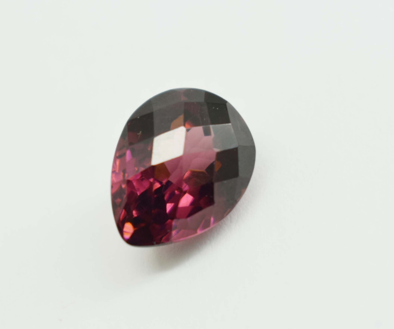 11.15 Ct Beautiful Vibrant Natural Hessonite Red❤ Garnet Gemstone Rare Pear Cut