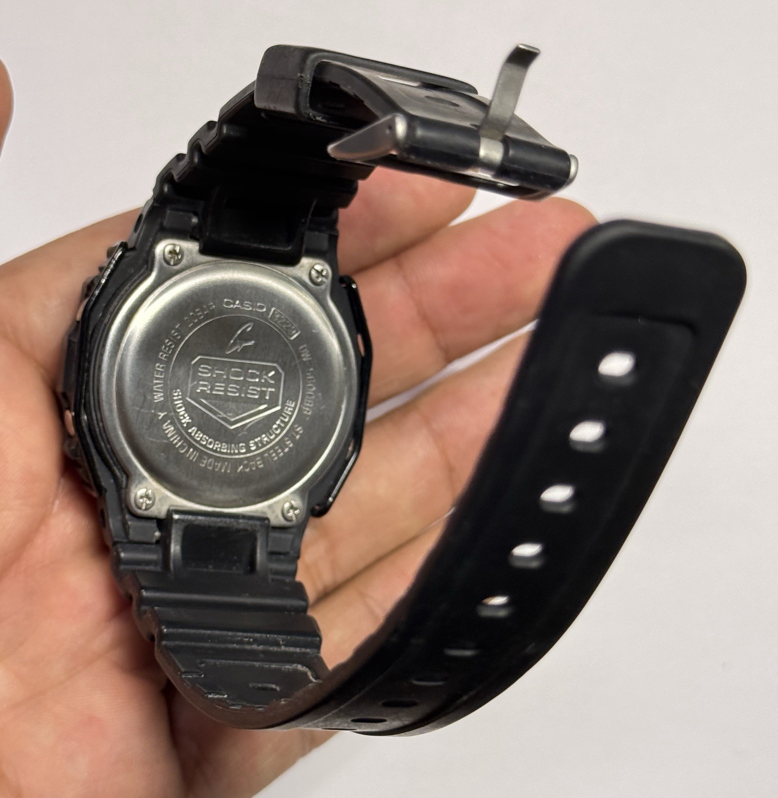 Casio G-SHOCK 5600 Series Black Digital Resin Strap Watch 200m Alarm
