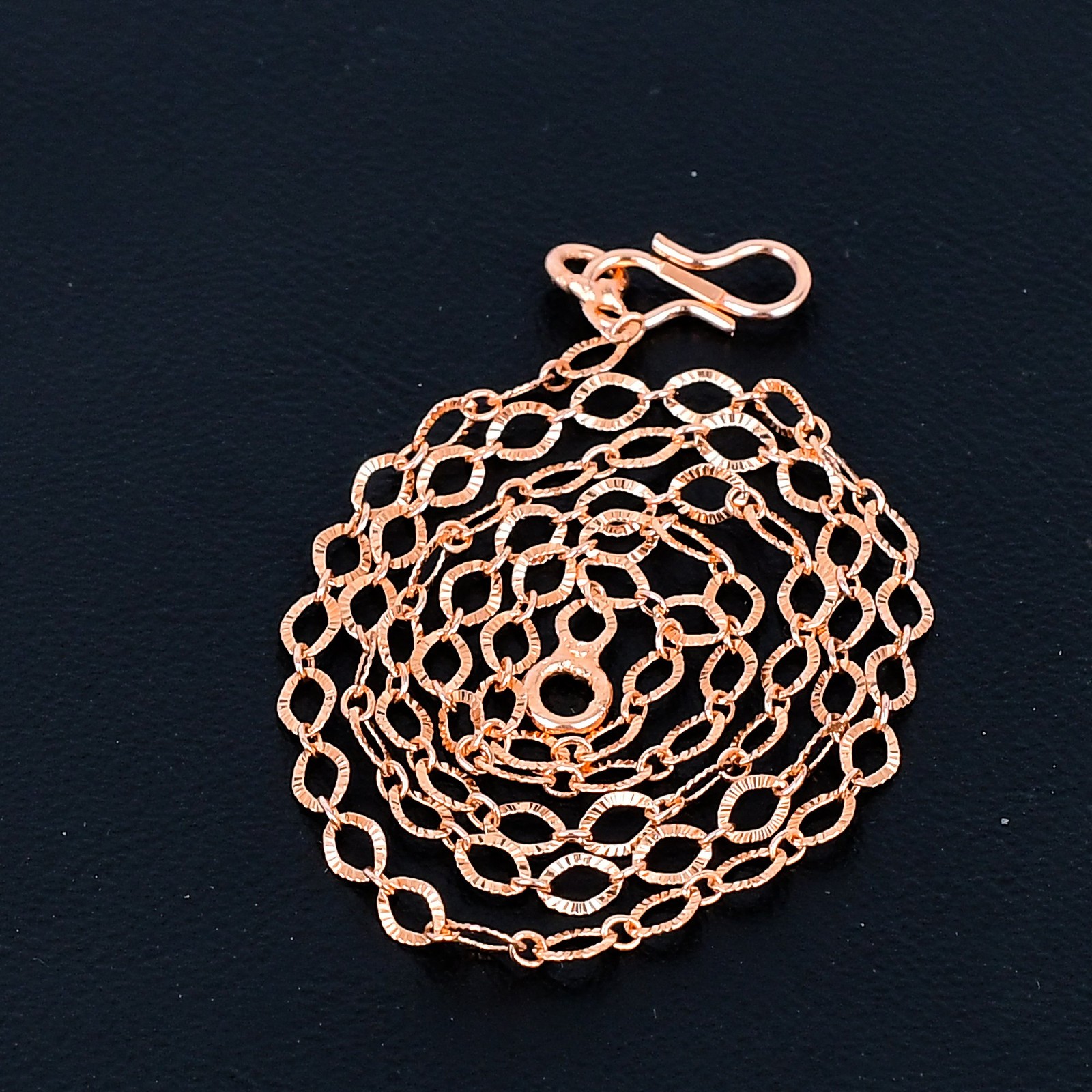 Pure Solid Copper Cube Chain Design Wire Wrapping Antique Necklace Copper PG 02