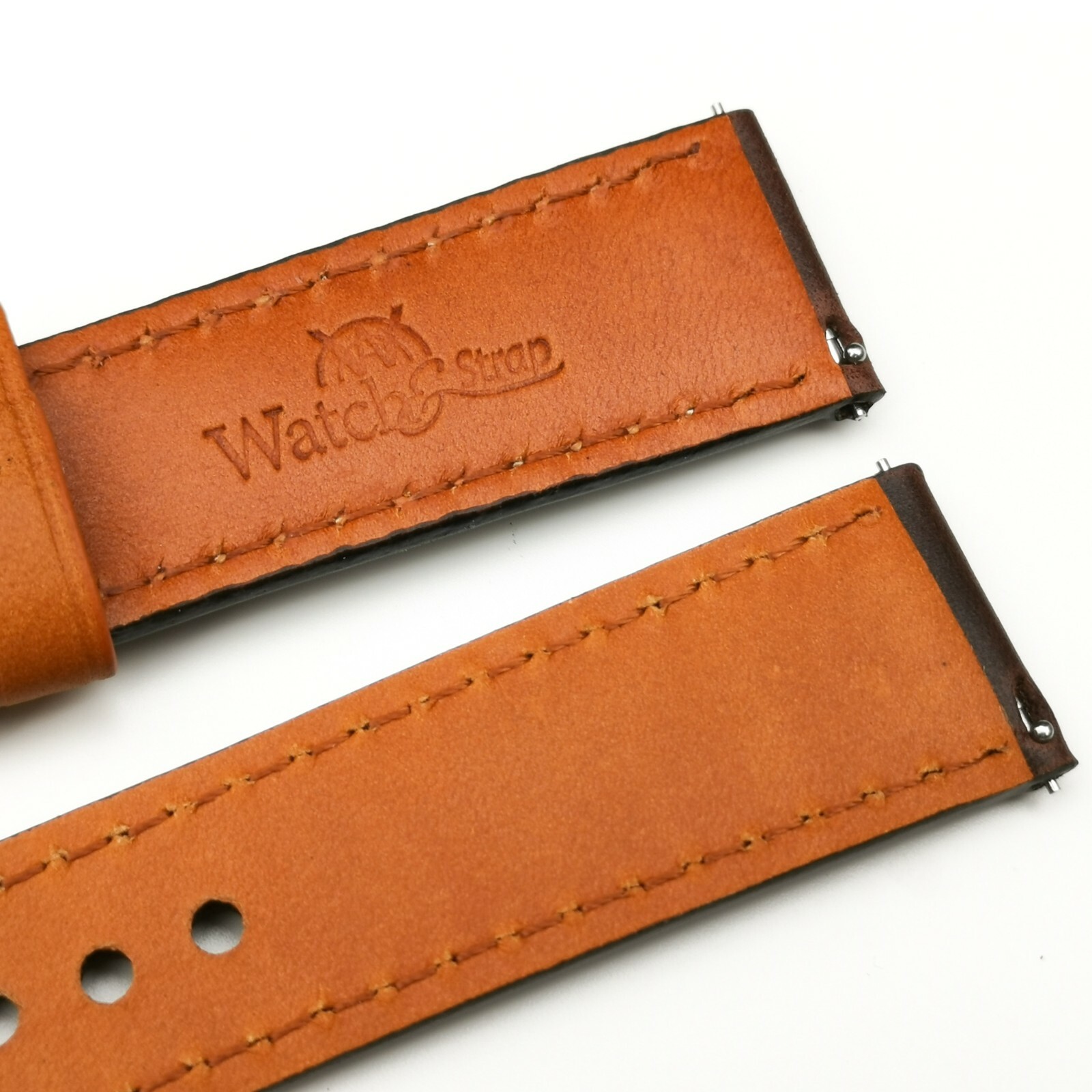 Handmade Premium Calf Skin Leather Watch Strap Band Brown 18mm 20mm 22mm 24mm