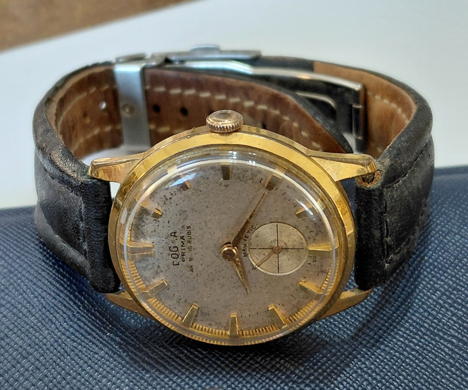 Dogma Prima Vintage Watch FHF 70 MOVEMENT case 34 mm Running Great
