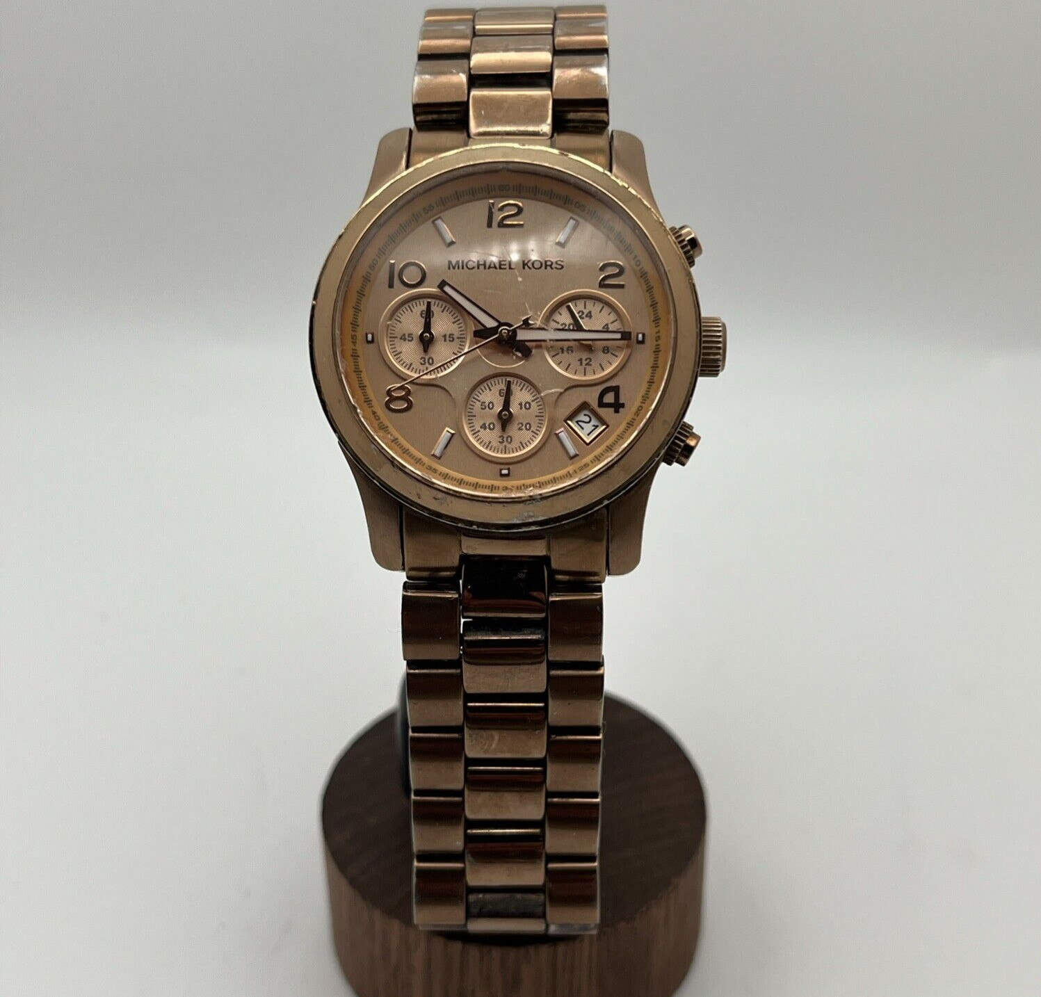 Michael Kors MK5128 Runway Rose Gold Chronograph Women’s Watch – 38 mm