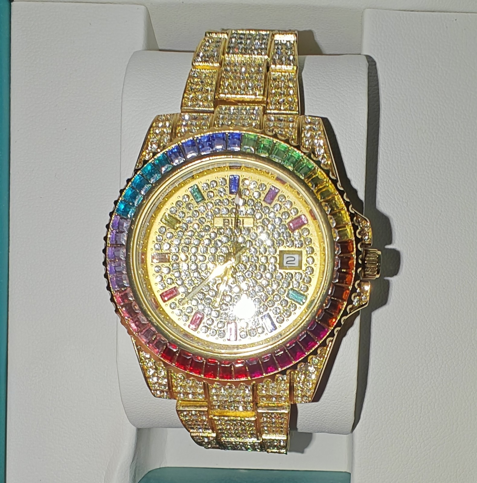 BIBI Luxary Watch, Rainbow Quartz, Adjustable, 7inch NWB
