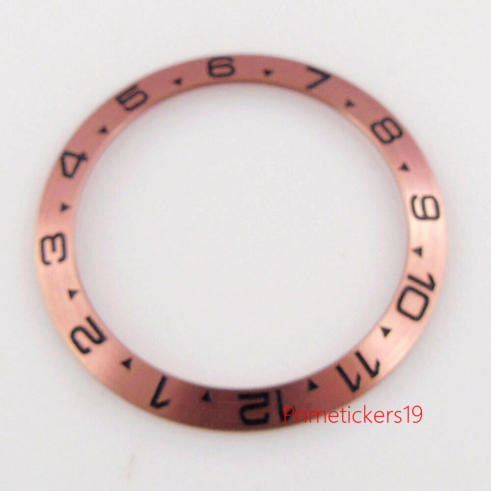 38mm*30.5mm Alloy/Ceramic/Steel Watch Bezel Insert Fit 40mm Watch Case