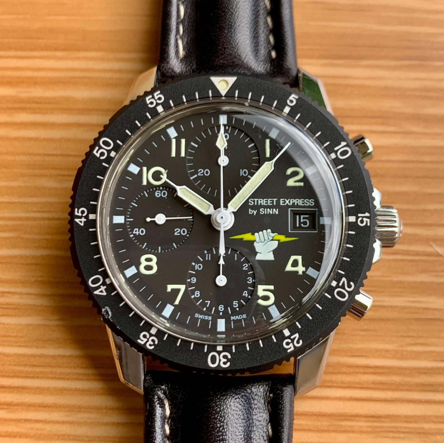 Sinn 103ST “Street Express” Automatic Chronograph Stainless Steel Wristwatch