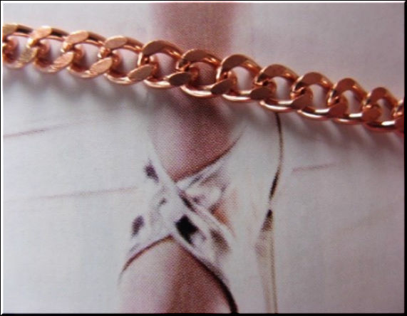 Solid Copper Anklet CA108G -1/8 inch wide – 8 to 11 inch lengths