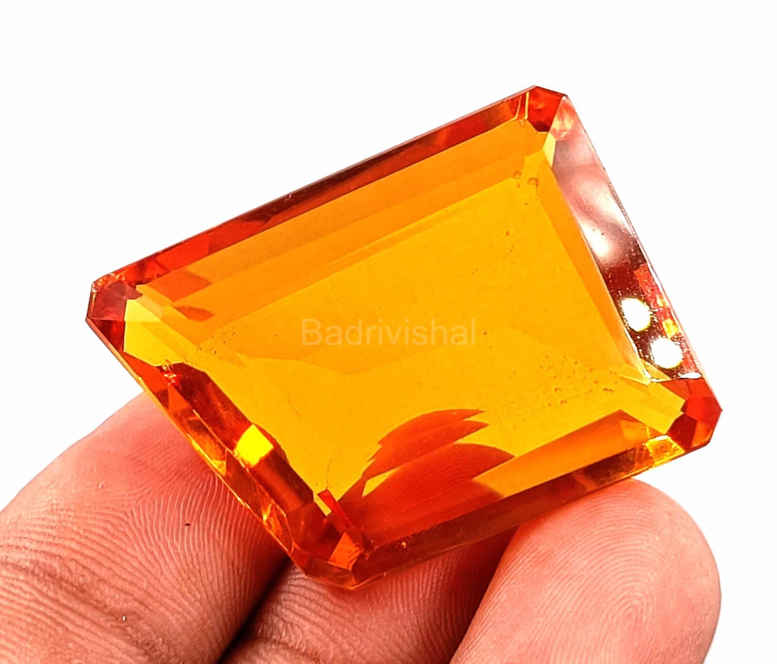 105 Ct IGL Certified Yellow Citrine Brazil Fancy Cut Loose Gemstone EUW