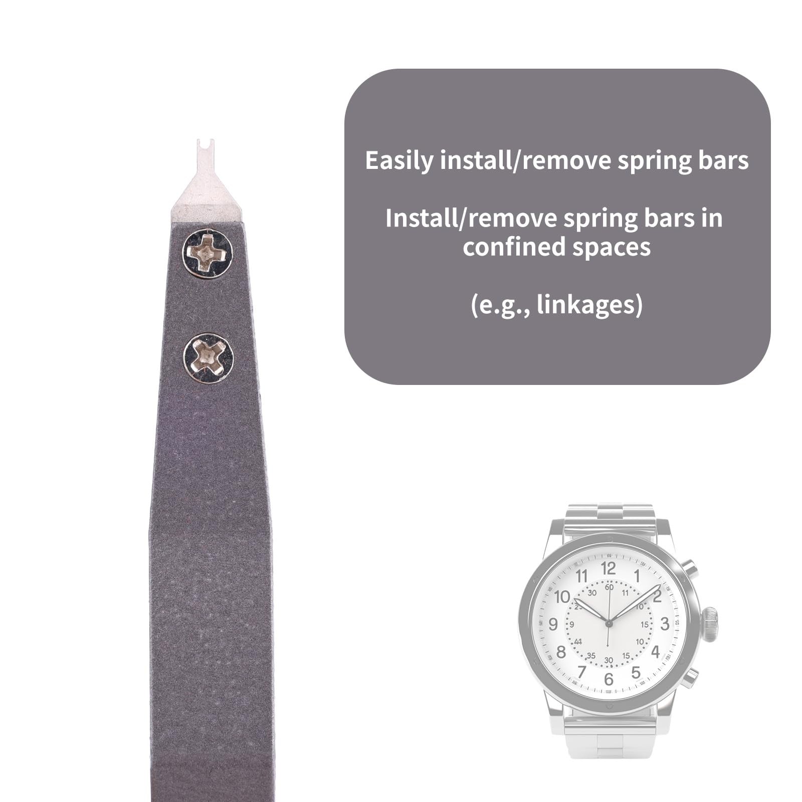 Spring Bar Tweezers, Aluminum Alloy Spring Bar Pliers Tool for Band Adjustmen…