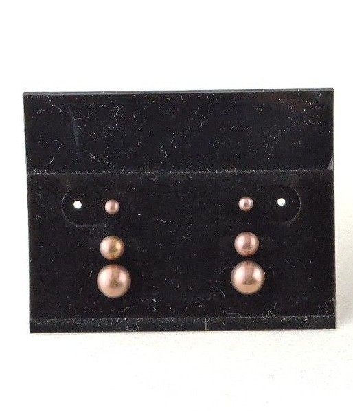 Stainless Steel Bronze IP Plated Ball Stud Earrings 2 mm – 8 mm – Free Gift Pack