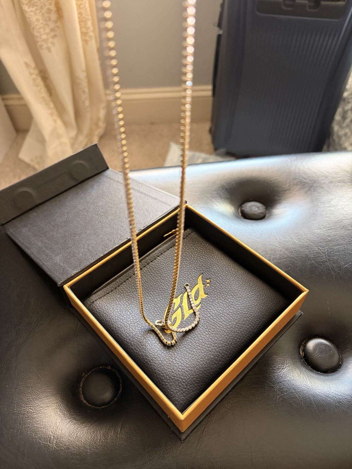 GLD Micro Tennis Chain in Yellow Gold – 18k gold plated – 28 inches