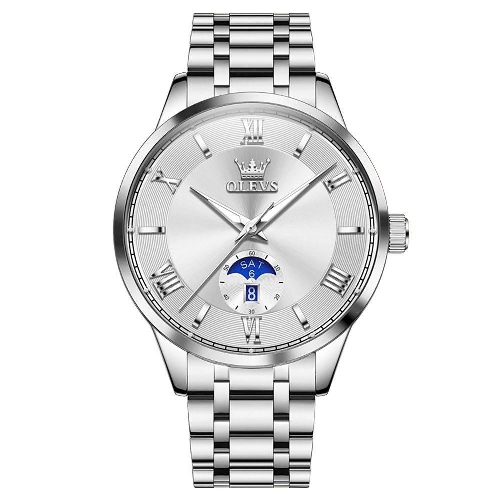 OLEVS Japan Movement Luxury Classics Male Gift Rhinestone Quartz Wristwatch 3638