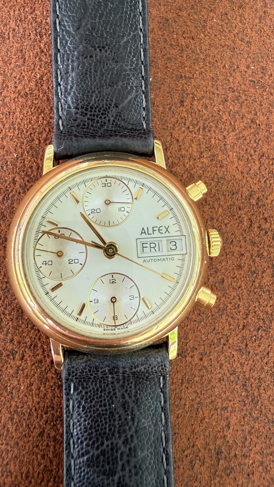 ALFEX AUTOMATIC SWISS CHRONOGRAPH WATCH