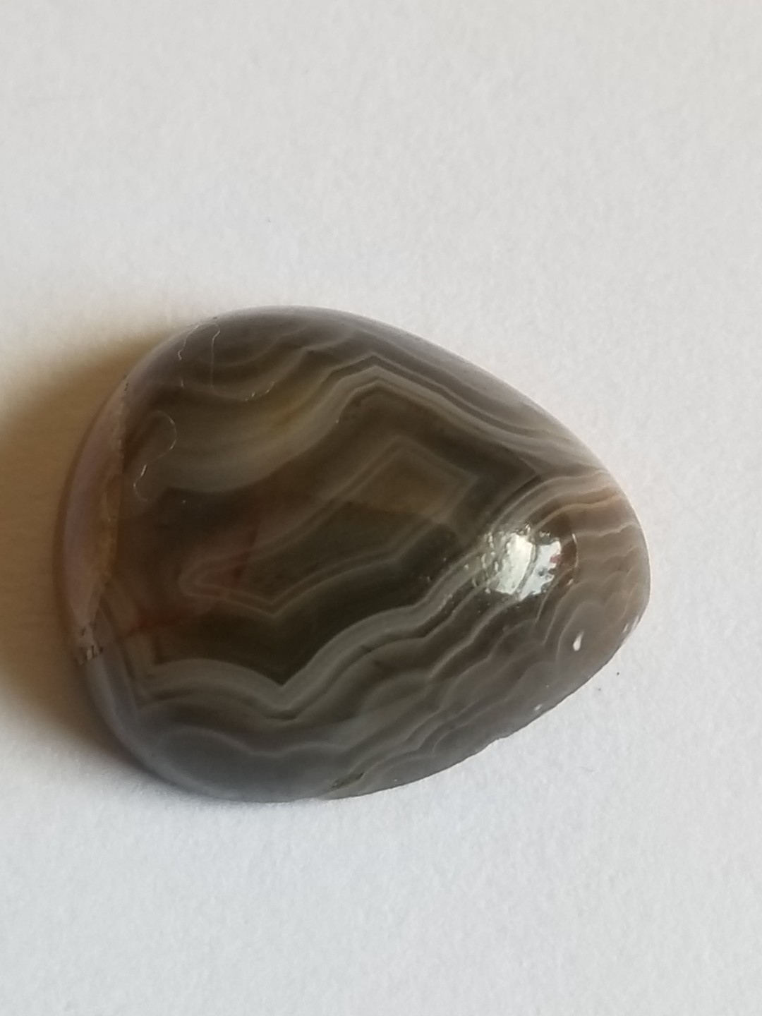 Islamic 6.00 Ct Natural Yemeni Soleimani Aqeeq, Hakik Pear Cab Loose Gemstone