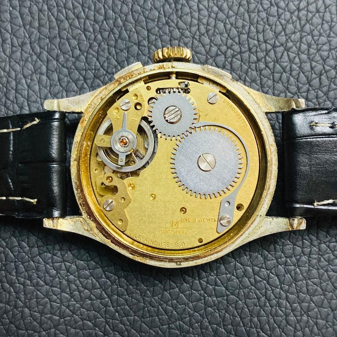 Vintage Silver 35mm Manual Winding Swiss Mechanical Watch Used