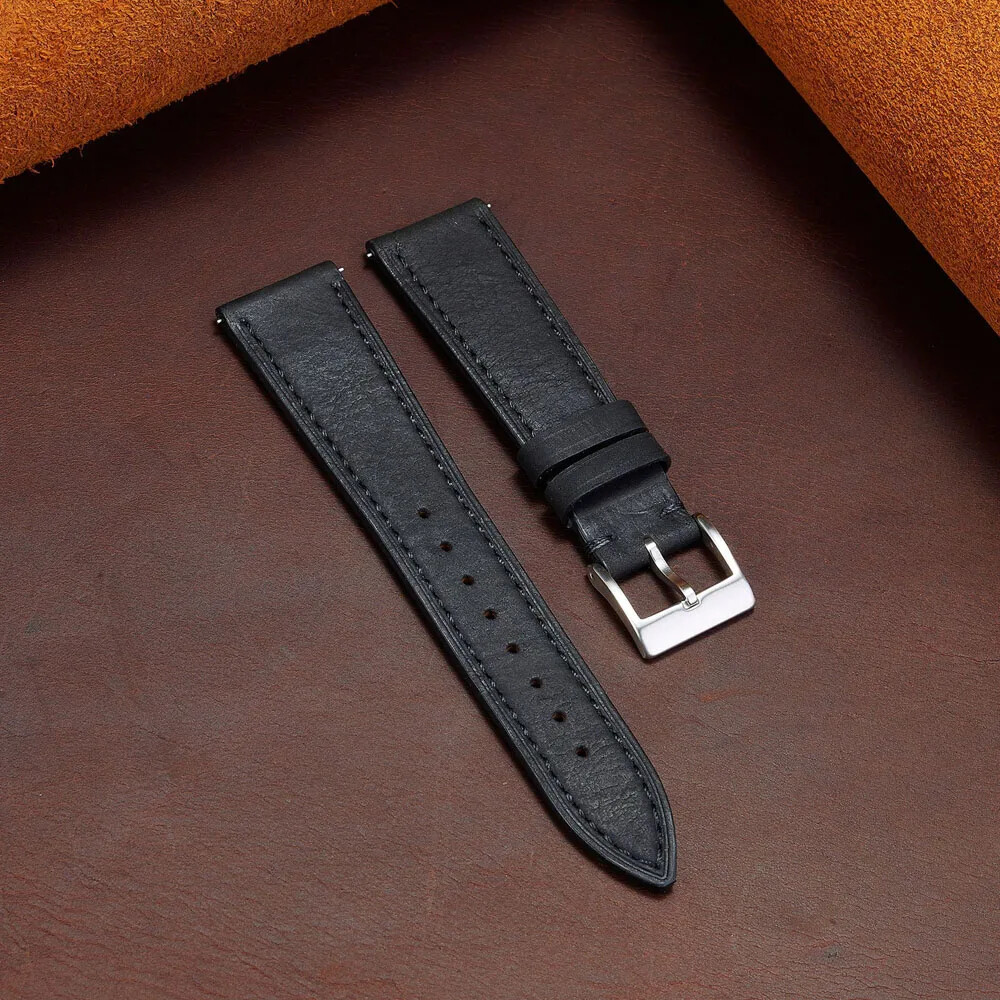 Vintage Genuine Leather Strap 20mm 22mm Watch Band 18 19 21-24mm Retro Bracelet