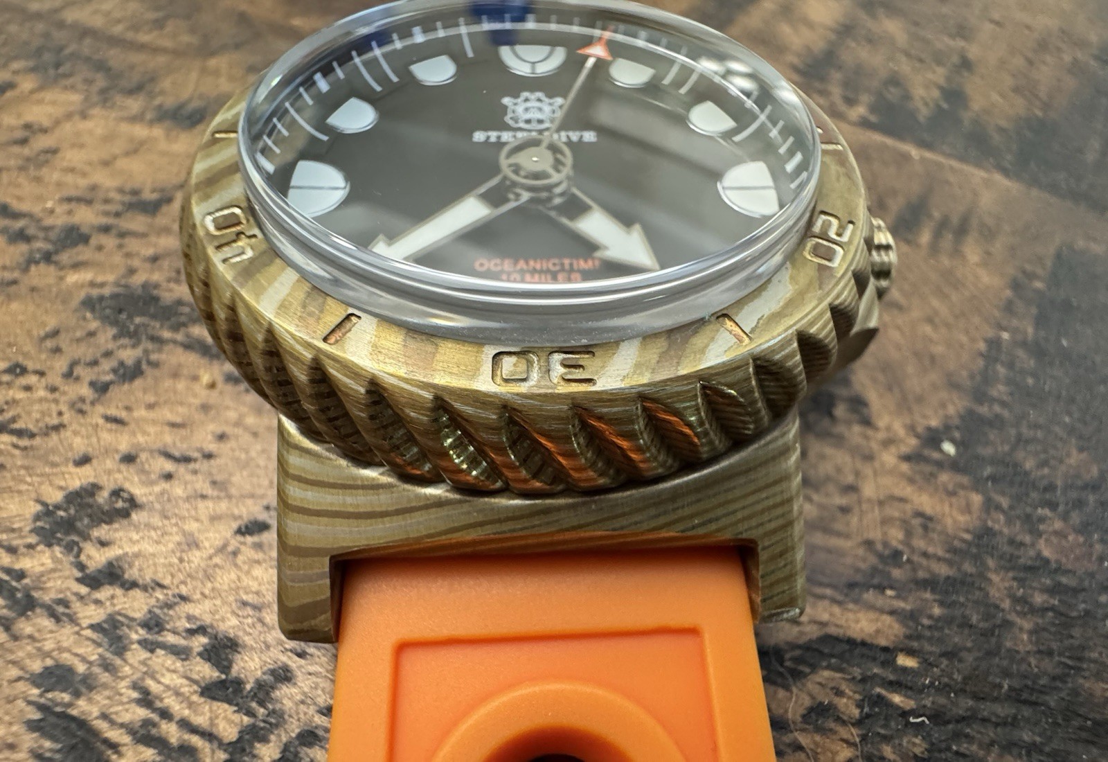 Steeldive SD1982Z Mokume Gane Automatic Dive Watch