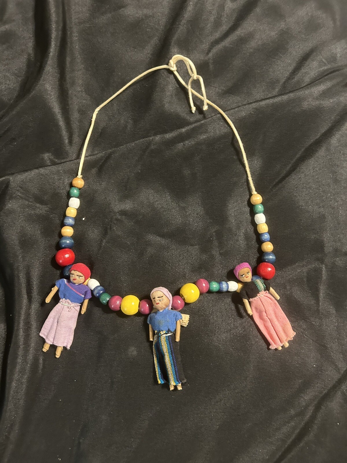South American Mexico Worry Trouble Doll Necklace – 13