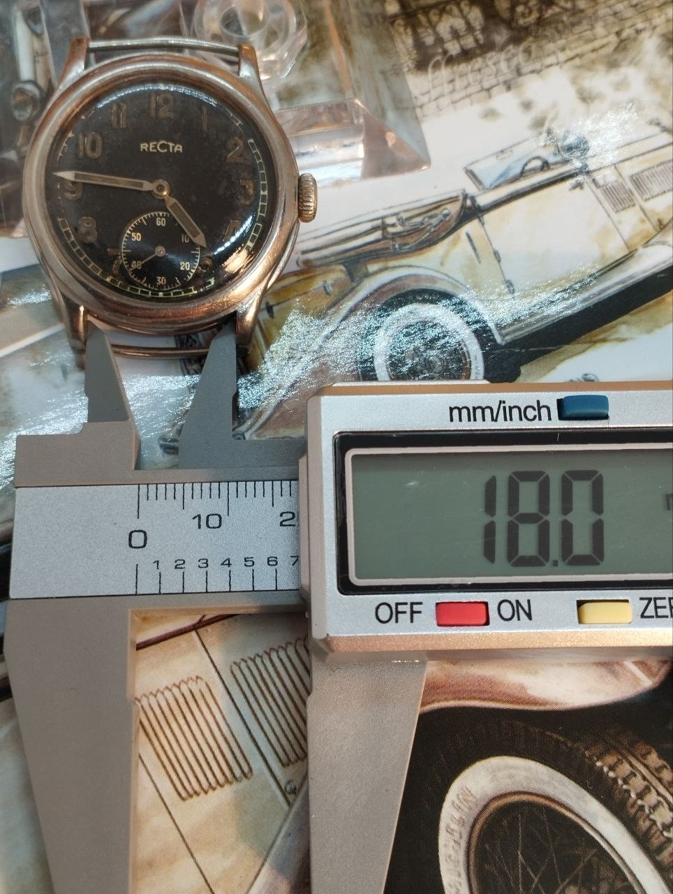 Military watch Recta 40s