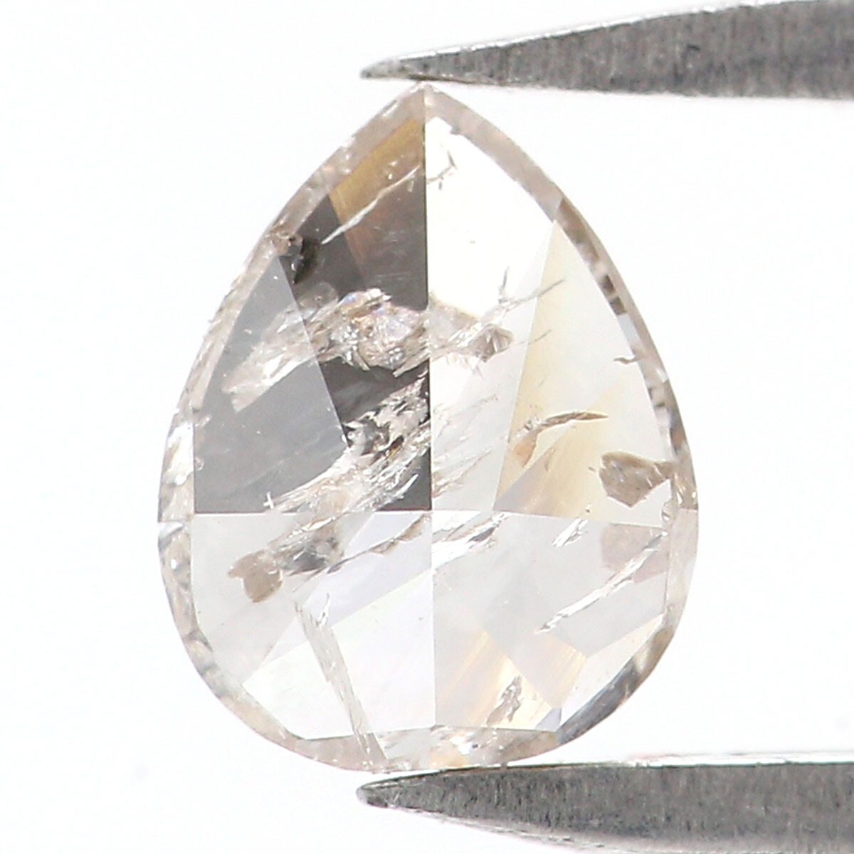 0.36 CT Natural Loose Pear Shape Diamond 5.40 MM Grey Color Pear Diamond KQ117