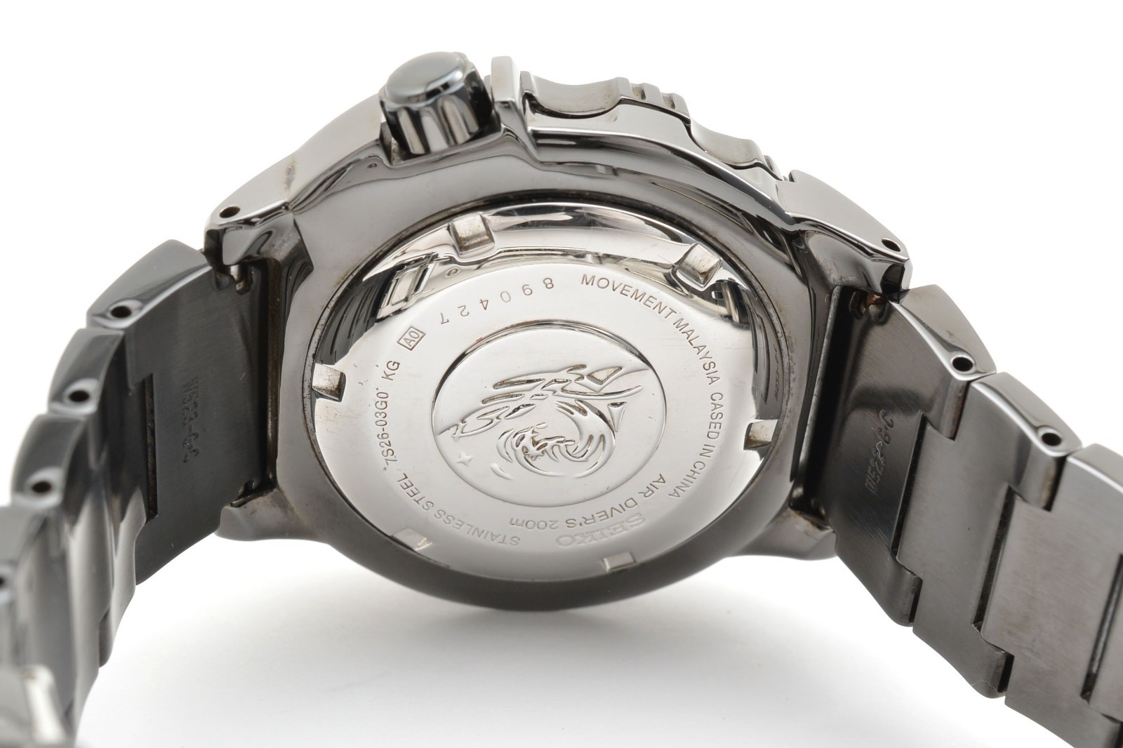 [EXC+5] SEIKO Night Monster 7S26-03G0 Diver 200m AT 21J Red Dial Men’s Watch JP