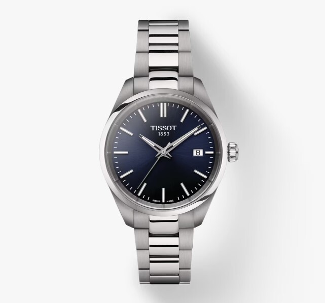 Tissot Quartz PR 100 Blue Dial Round stainless steel Men’s Watch T1502101104100