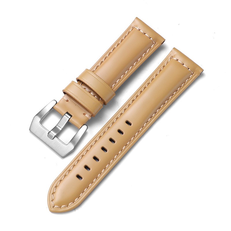Mens Genuine Leather Watch Strap Watch Band Universal Watchband 20 22 24 26mm
