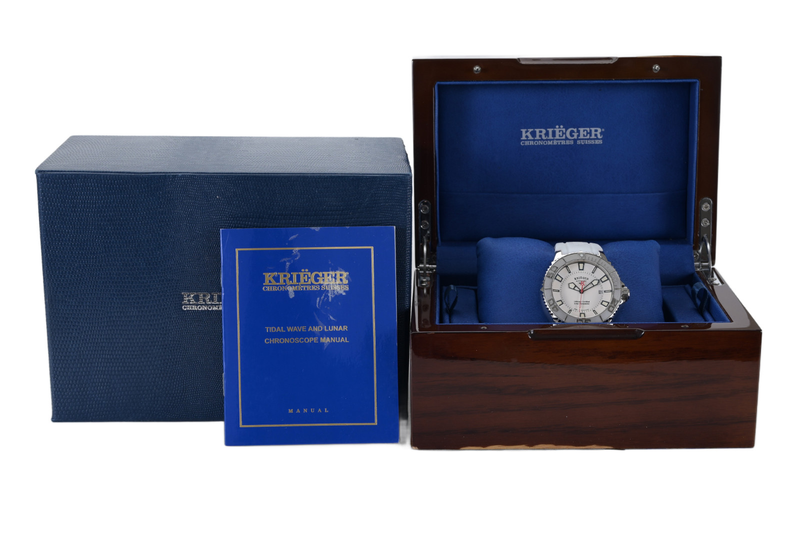 Krieger K1001S Sea Stallion Automatic Limited Edition 42mm White Men’s Watch B&P