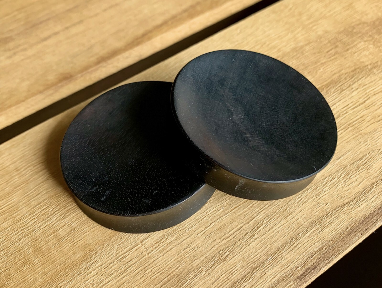 PAIR Concave Areng Wood Plugs Gauges Earlets Organic Body Jewelry Large Sizes