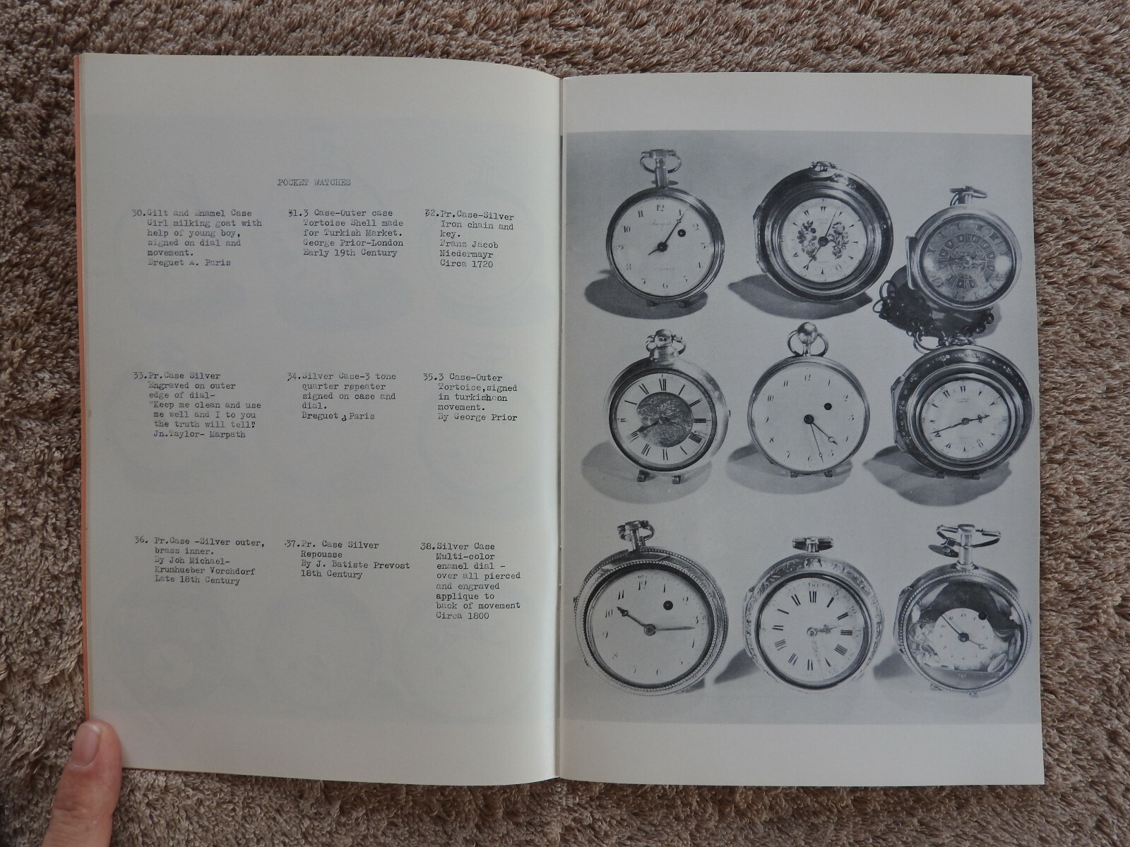 1961 “MR. BARNEY, MASTER HOROLOGIST” POCKET WATCHES 59th ST NEW YORK CITY MINTY