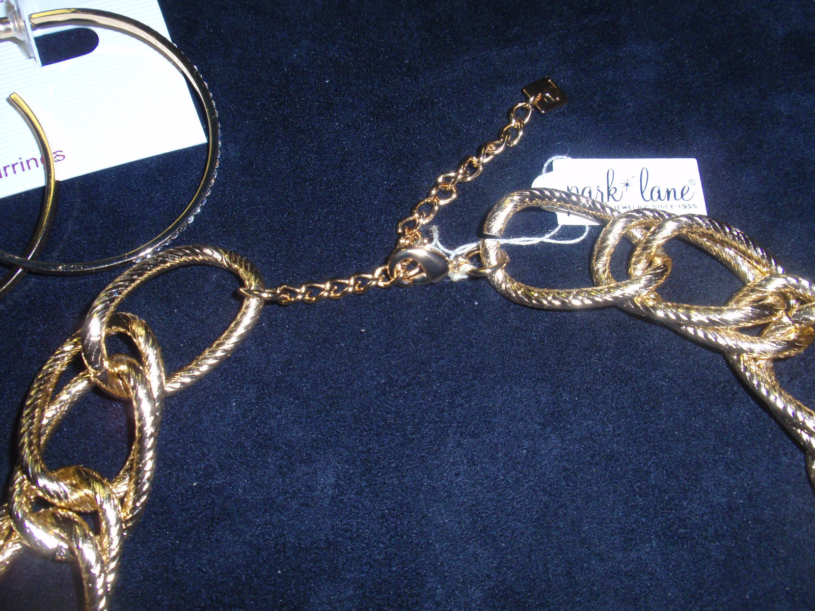 Park Lane Jewelry “LIV” Necklace & “VIVID” Earrings, Goldtone, CZ’s, NEW!