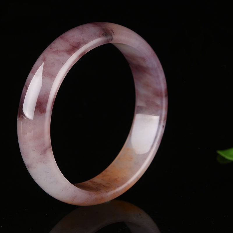 Natural Hotan Violet Jade Bangle 54-64mm Inner Diameter Gemstone Bracelet