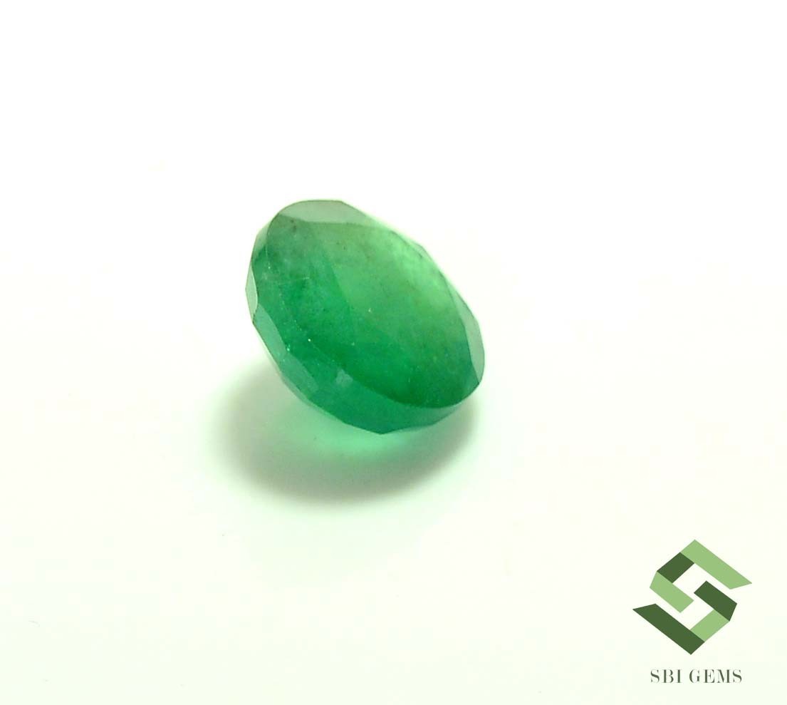 13.50 mm IGI Certified Natural Emerald Round Cut 9.35 CTS Loose Gemstone