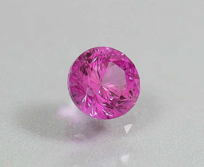 Pink Spinel. Lab Color 10.25 mm. 6.10 cts. New Cut Created For Diamonds.