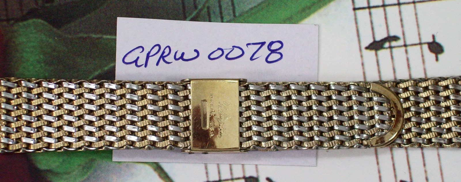 JB Champion Mesh Watch Band 15 x 19 MM.,10K Gold Filled. GPRW0078