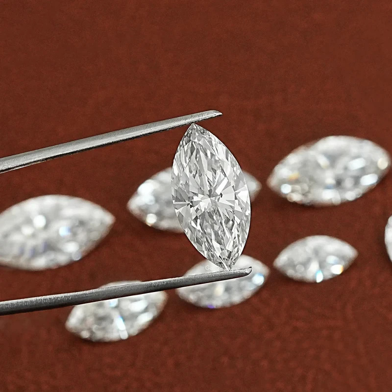 2.50 CT Natural White Diamond Marquise Cut VVS1 D Grade IDGL Certified AS2