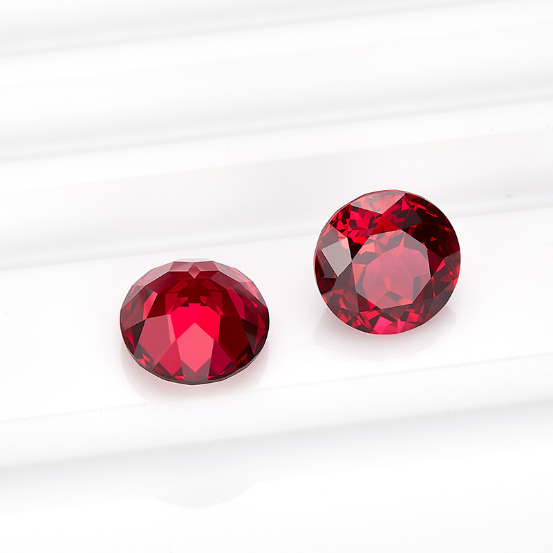 Blood Red Ruby AGL Certified Lab Grown Ruby Loose Gemstone Round Cut 0.3ct~4.3ct