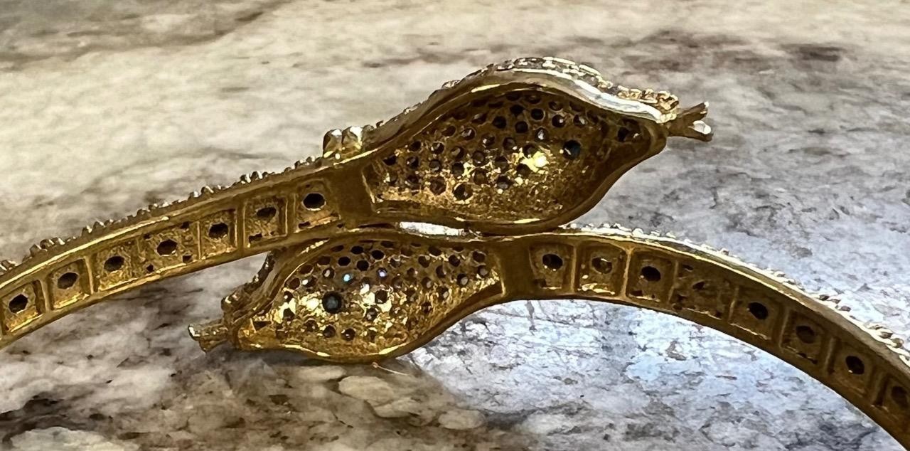 Snake Bracelet REAL Blue Turquoise 14K Gold on SOLID 925 Etruscan Victorian Rev.