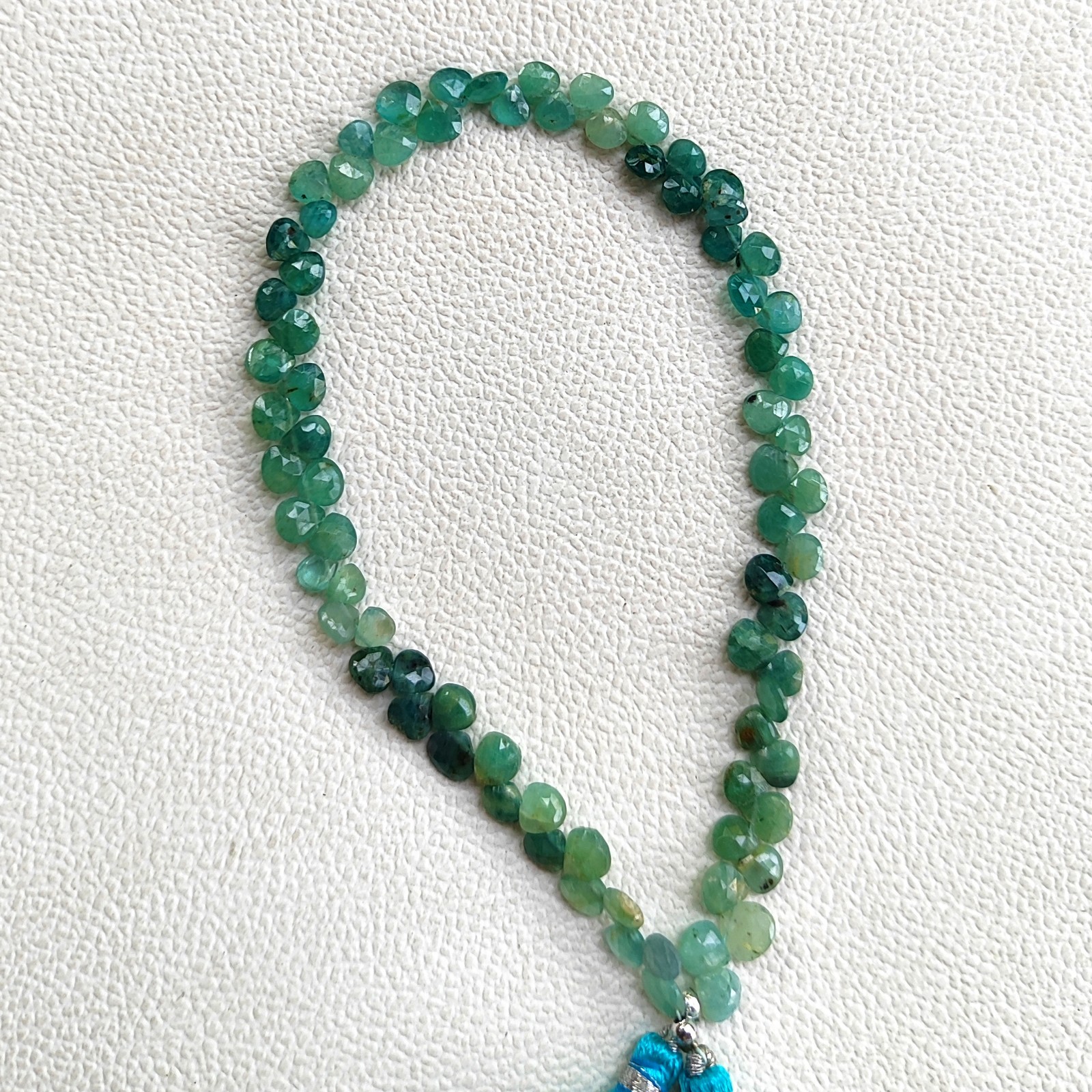 Rare Grandidierite Faceted Heart Beads 5mm Size Madagascar Gemstone 10″ Strand