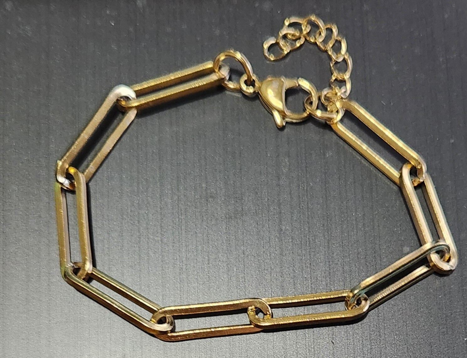 Paper Clip Chain Bracelet – 7.5 -8.25 in