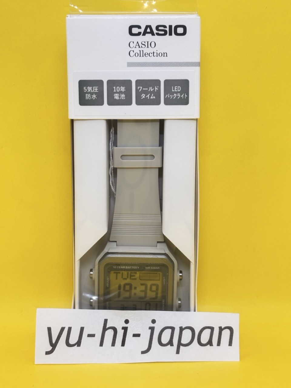 CASIO Collection STANDARD Watch W-221H-8AJF Ivory Unisex Japan First Shipping
